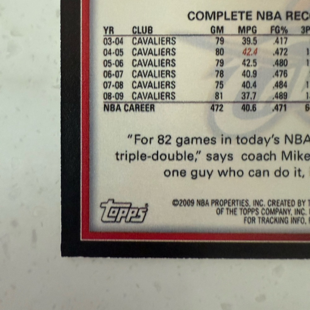 2009 topps chrome lebron James gold refractor 15/50 - Picture 12 of 12